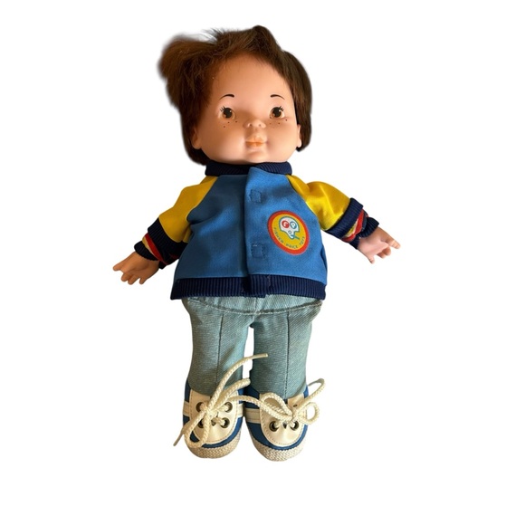 Fisher-Price Doll with Yellow and Blue Jacket - Picture 1 of 4